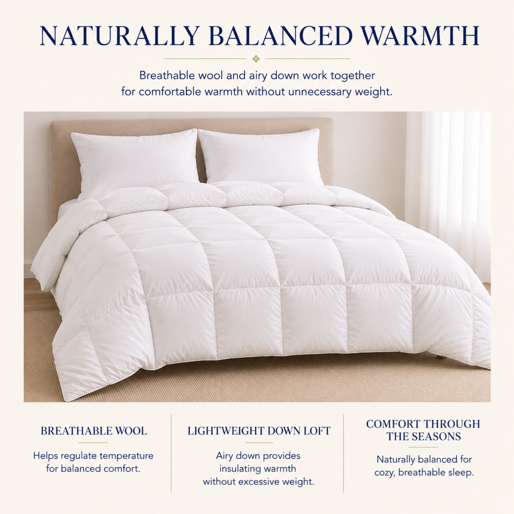 Wooly Collection Wool & Down Comforter