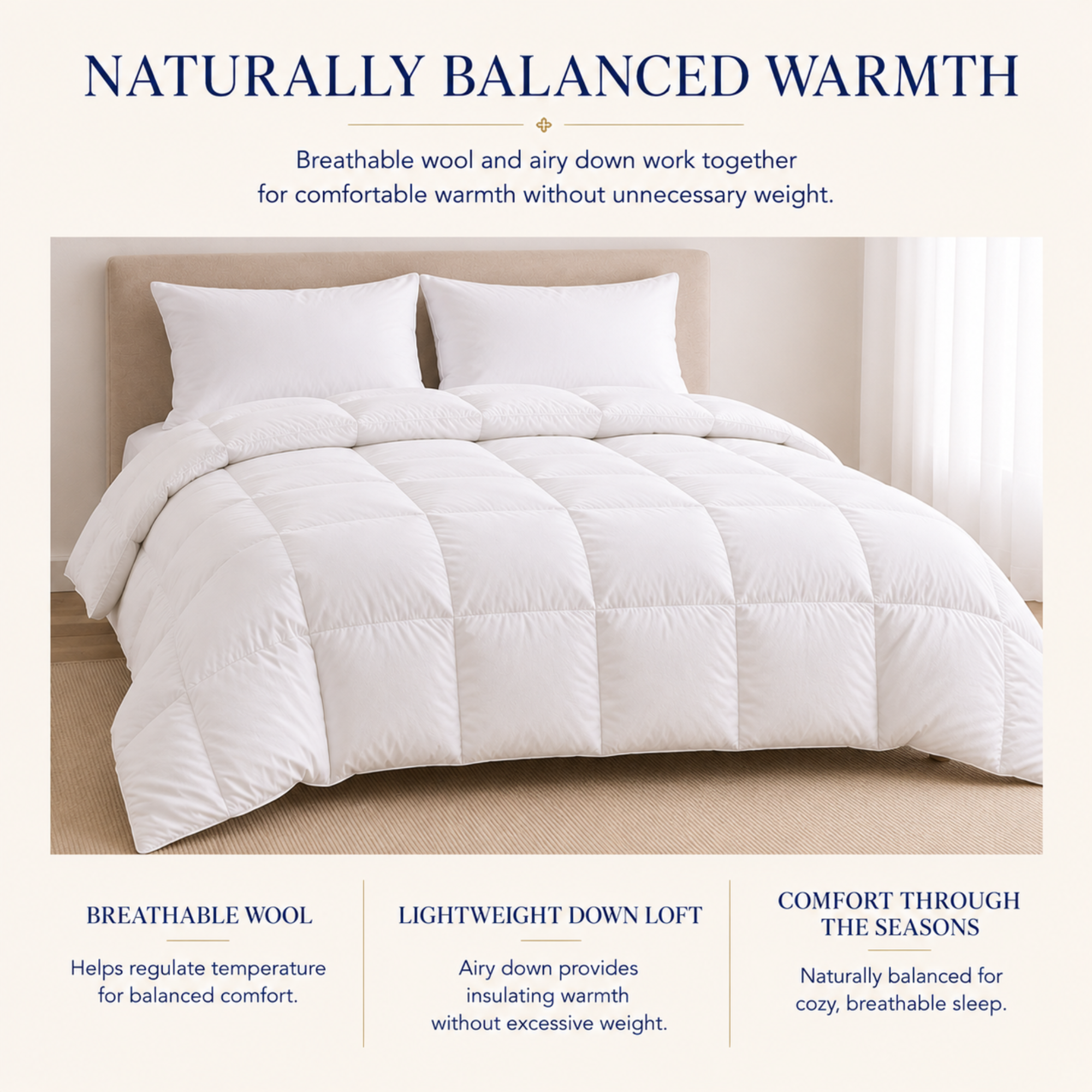 Wooly Collection Wool & Down Comforter