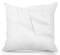 White fleece pillow protector fitted onto a pillow with a folded corner, emphasizing its snug fit and plush feel