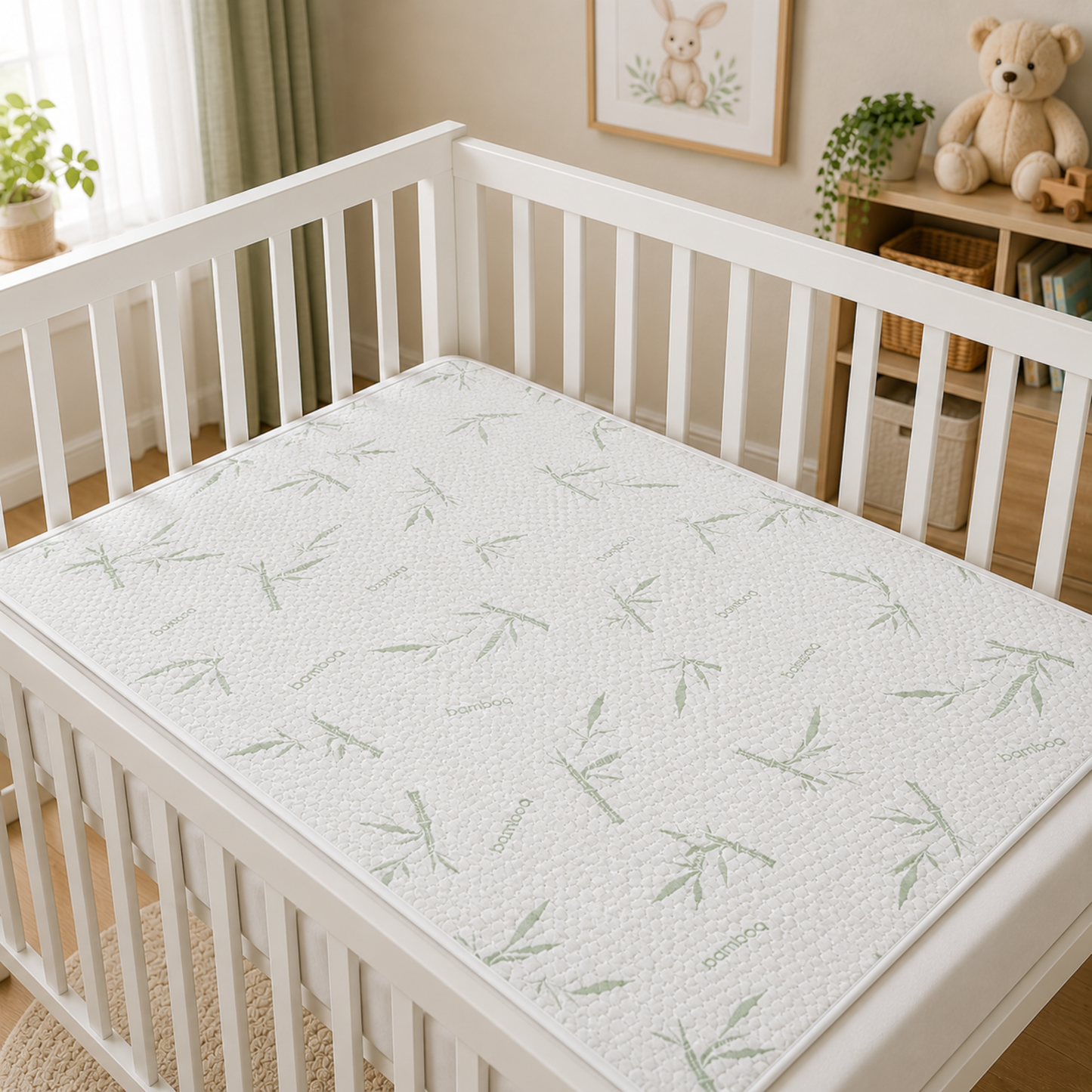 Botanic Collection Toddler Bamboo Waterproof Mattress Protector