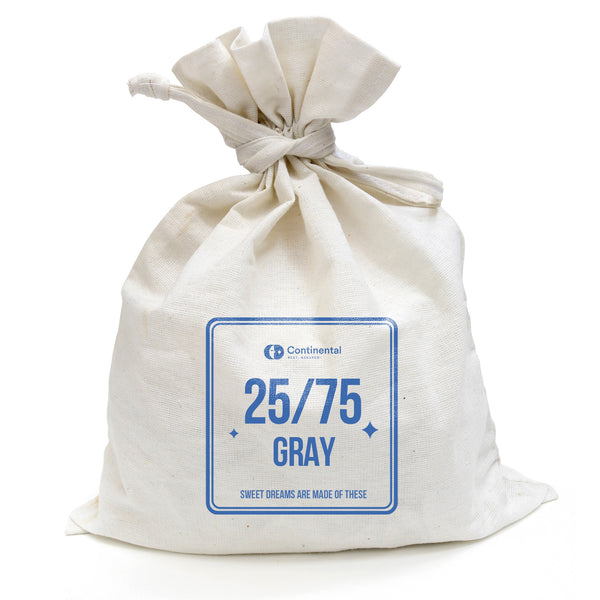Bulk Gray Duck Down Blend - 25% Duck Down 75% Duck Feather - Continental Bedding