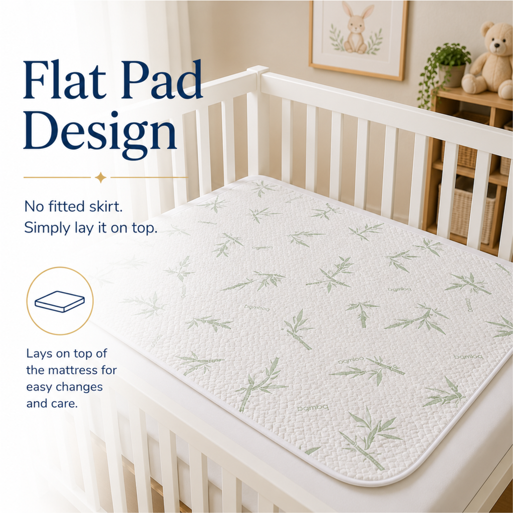 Botanic Collection Toddler Bamboo Waterproof Mattress Protector