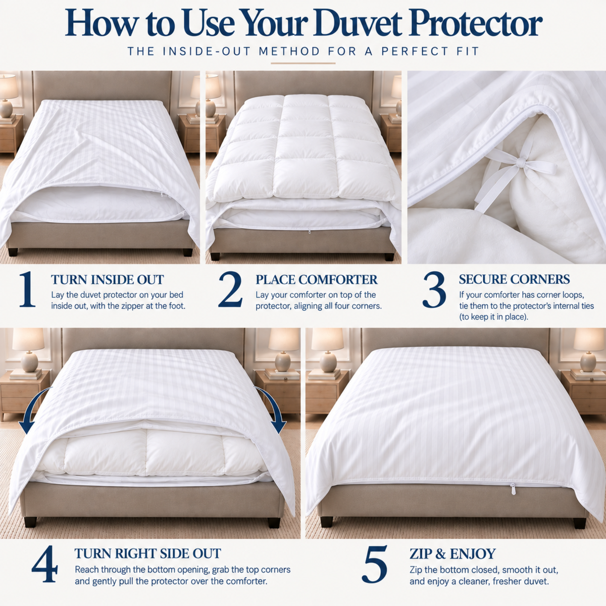 Premium Cotton Comforter Protector