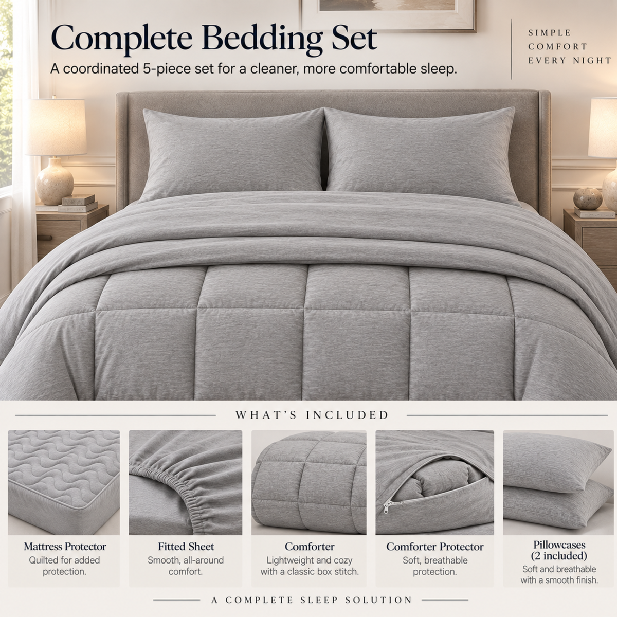 Botanic Collection Bamboo Bedding Set