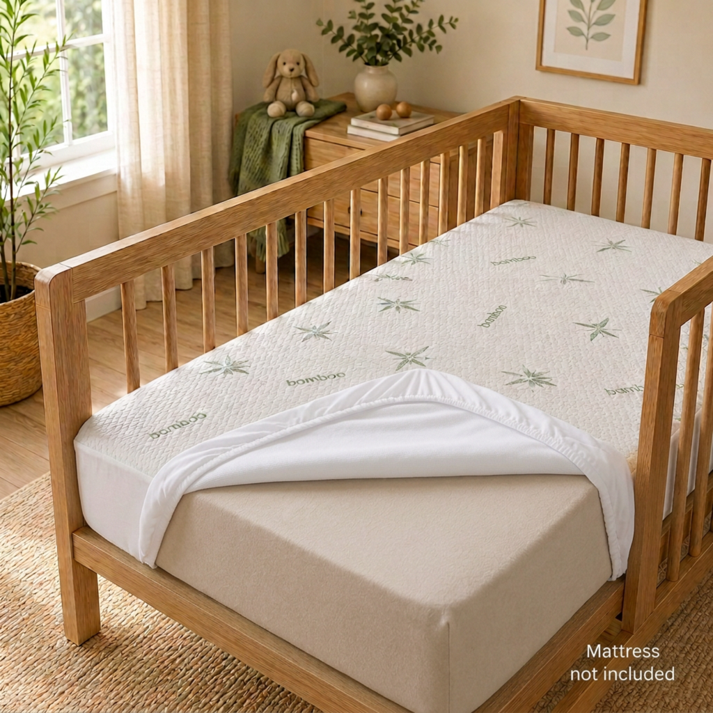 Botanic Collection Toddler Bamboo Waterproof Mattress Protector