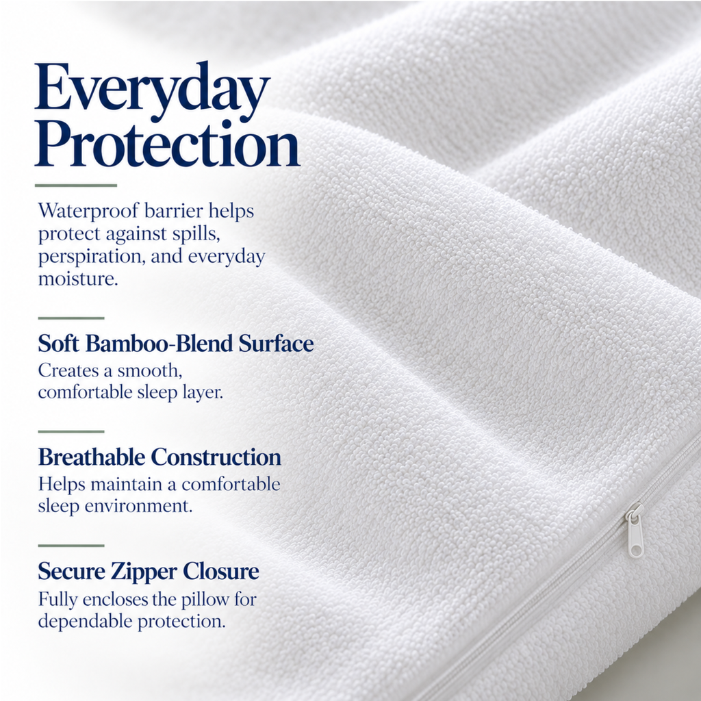 Bamboo Waterproof Pillow Protector
