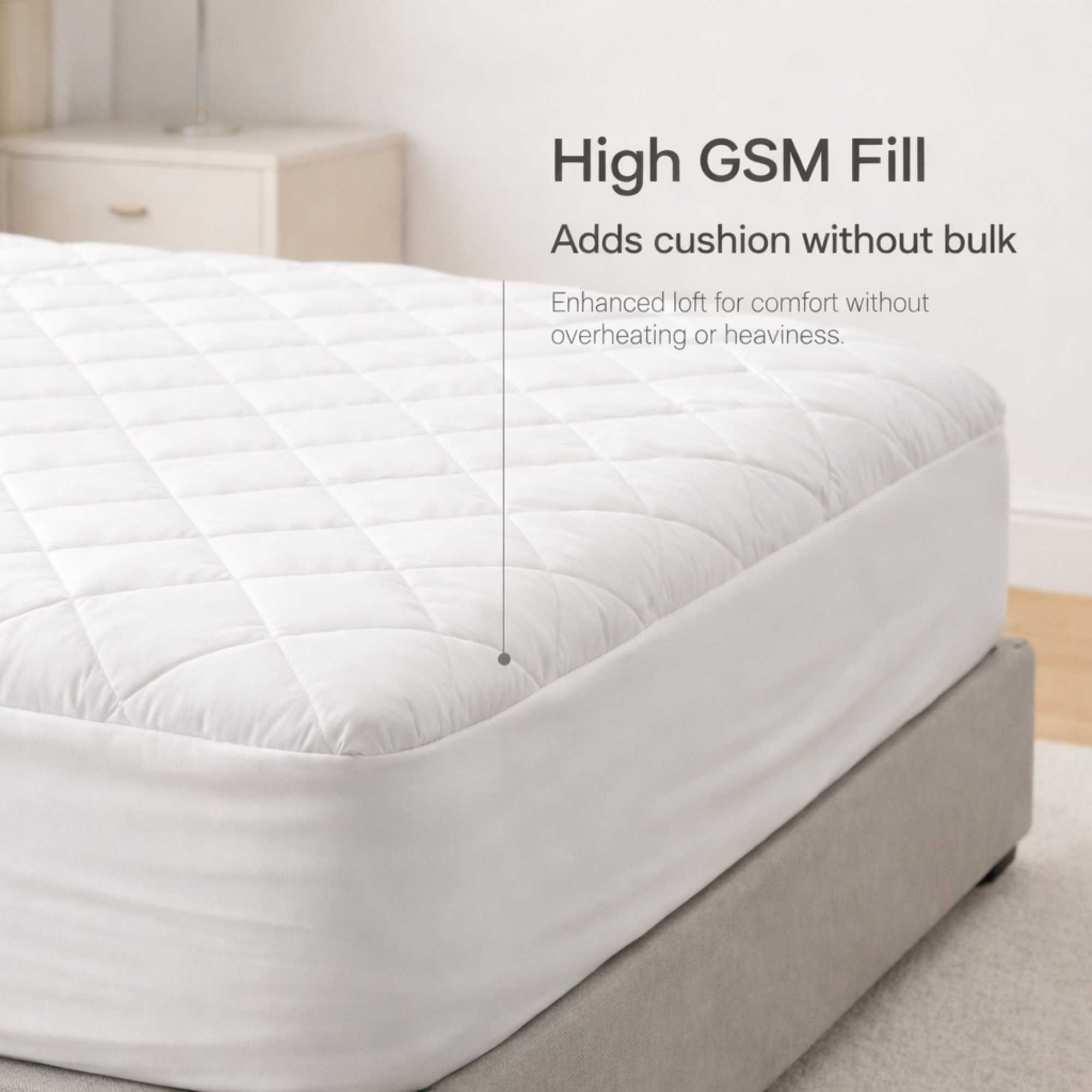 Harmony Collection Quilted Mattress Pad