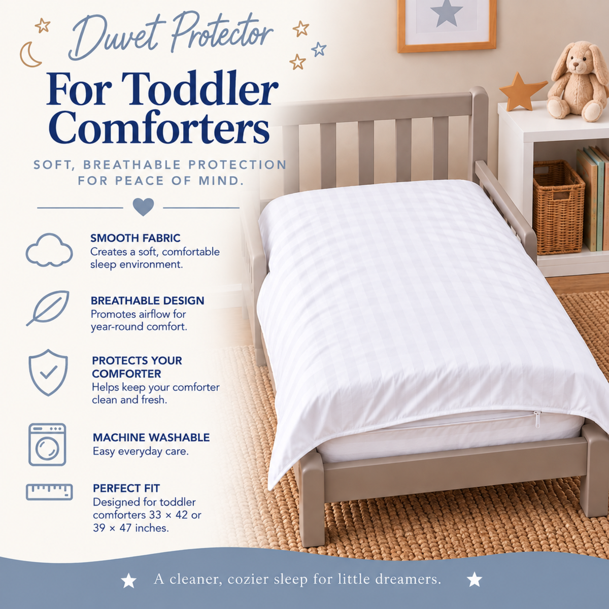 Toddler Premium Cotton Comforter Protector