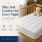 Continental Bedding Quilted Bamboo Toddler Mattress Pad