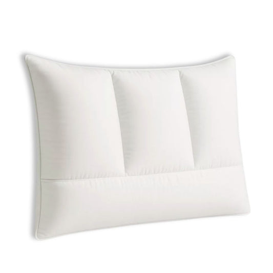 3-Chamber Down Pillow | Ergonomic Support with 2" Gusset, 75% Down Fill