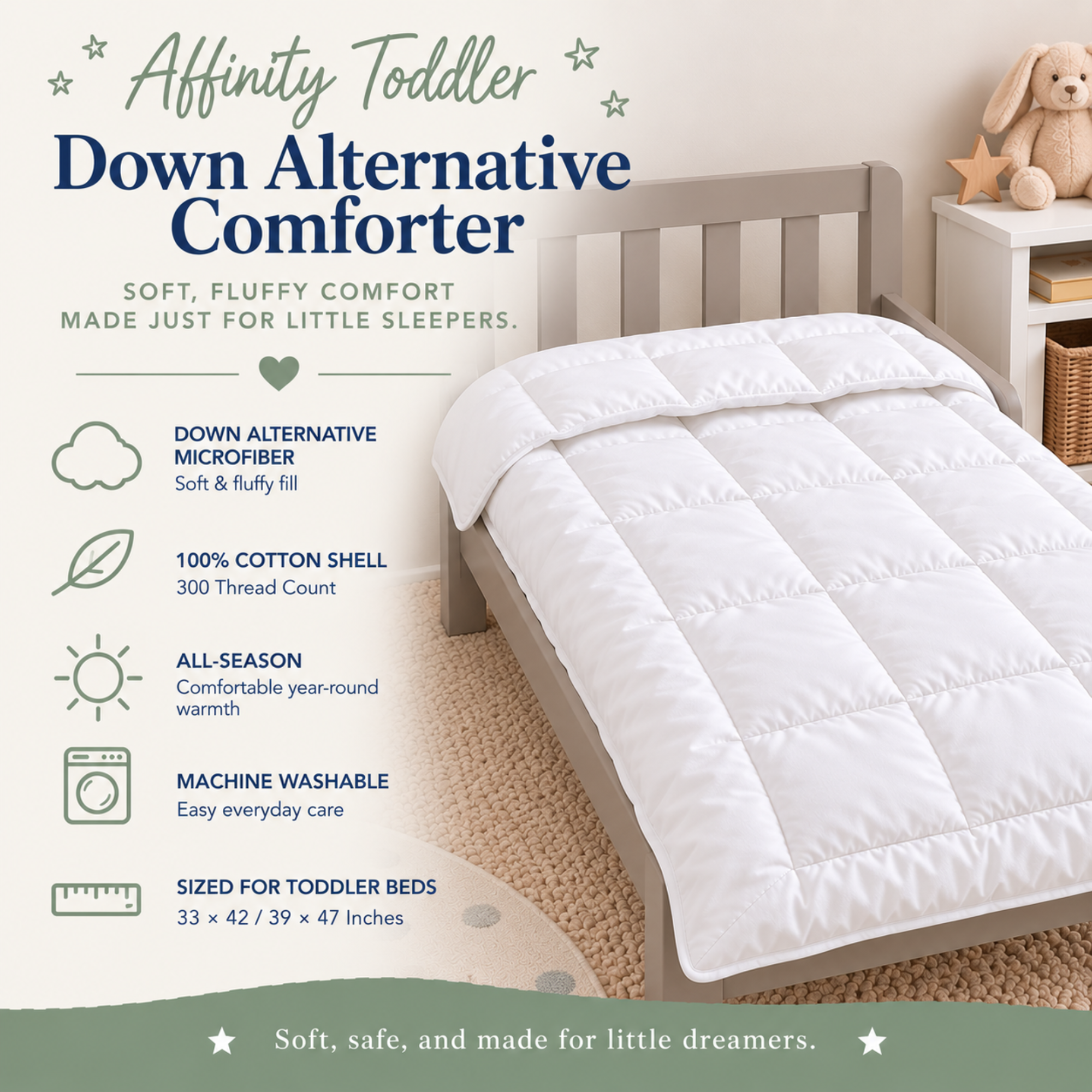 Affinity Collection Toddler Down Alternative Comforter