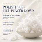 Polish Collection 800+ Fill Power Polish White Goose Down Pillow