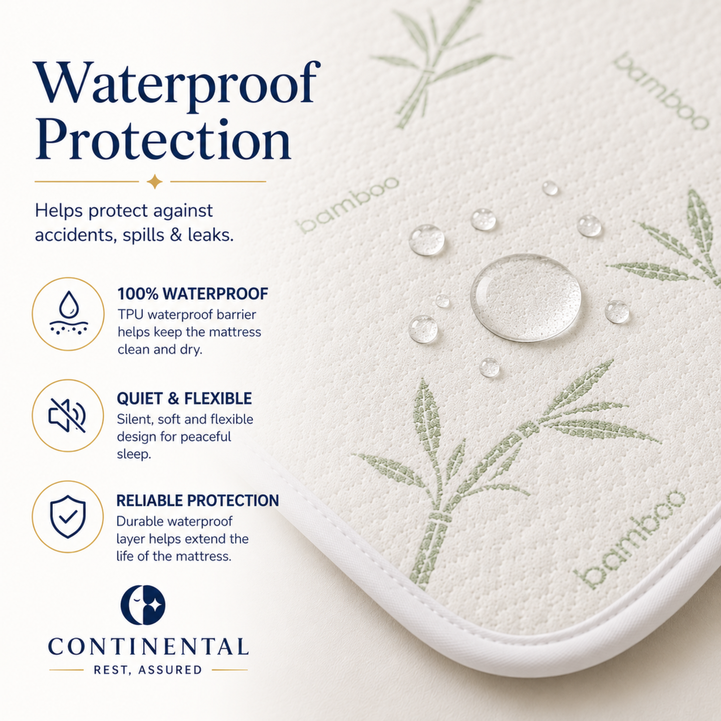 Botanic Collection Toddler Bamboo Waterproof Mattress Protector