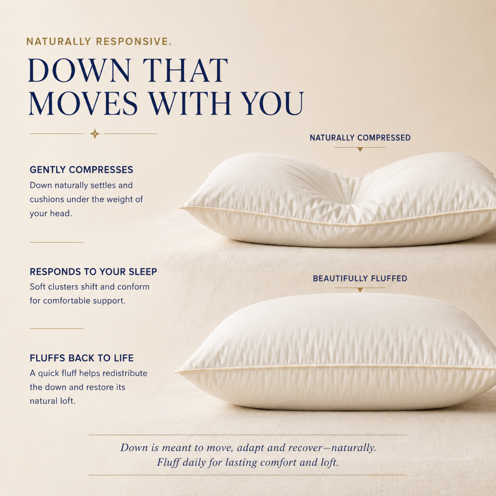 Harmony Collection 550 Fill Power White Goose Down Pillow