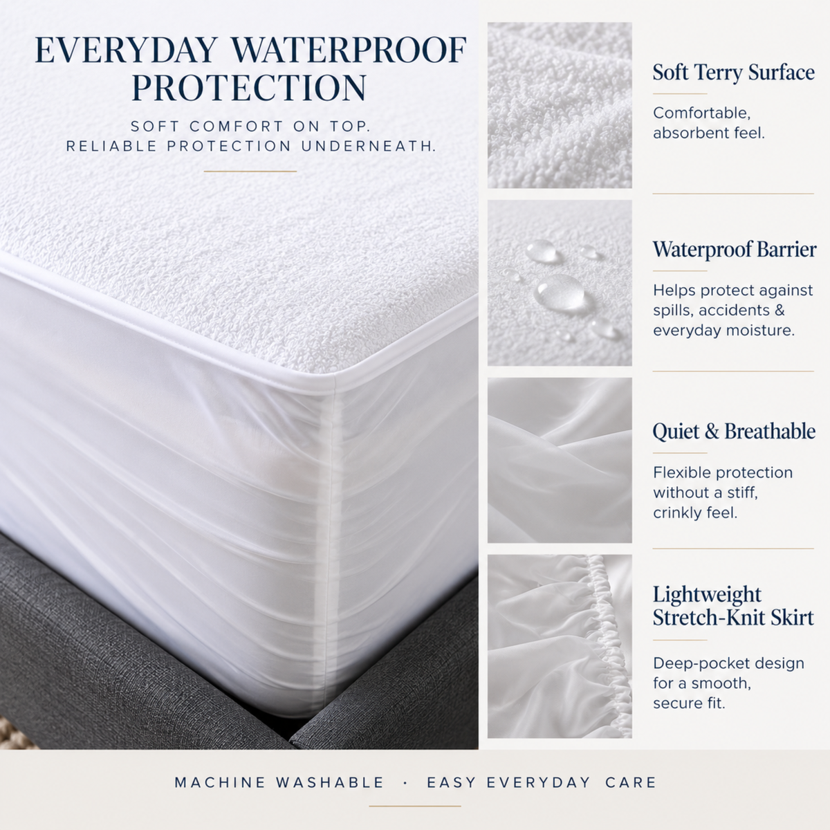 Terry Waterproof Mattress Protector
