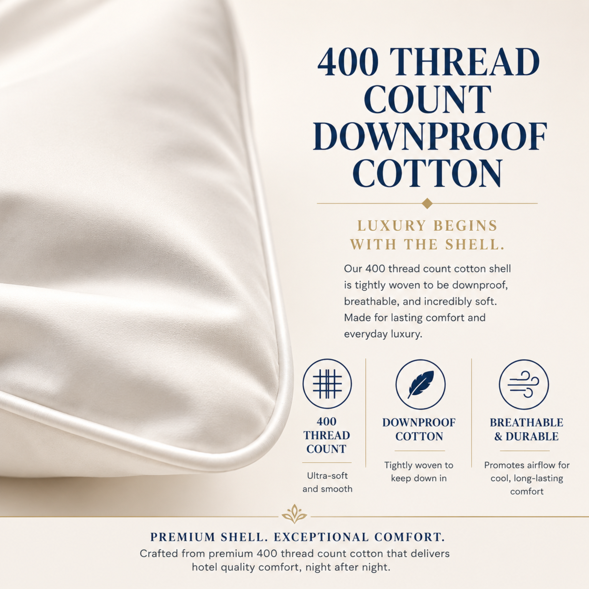 Hotel Collection Dual Core Down & Feather Pillow