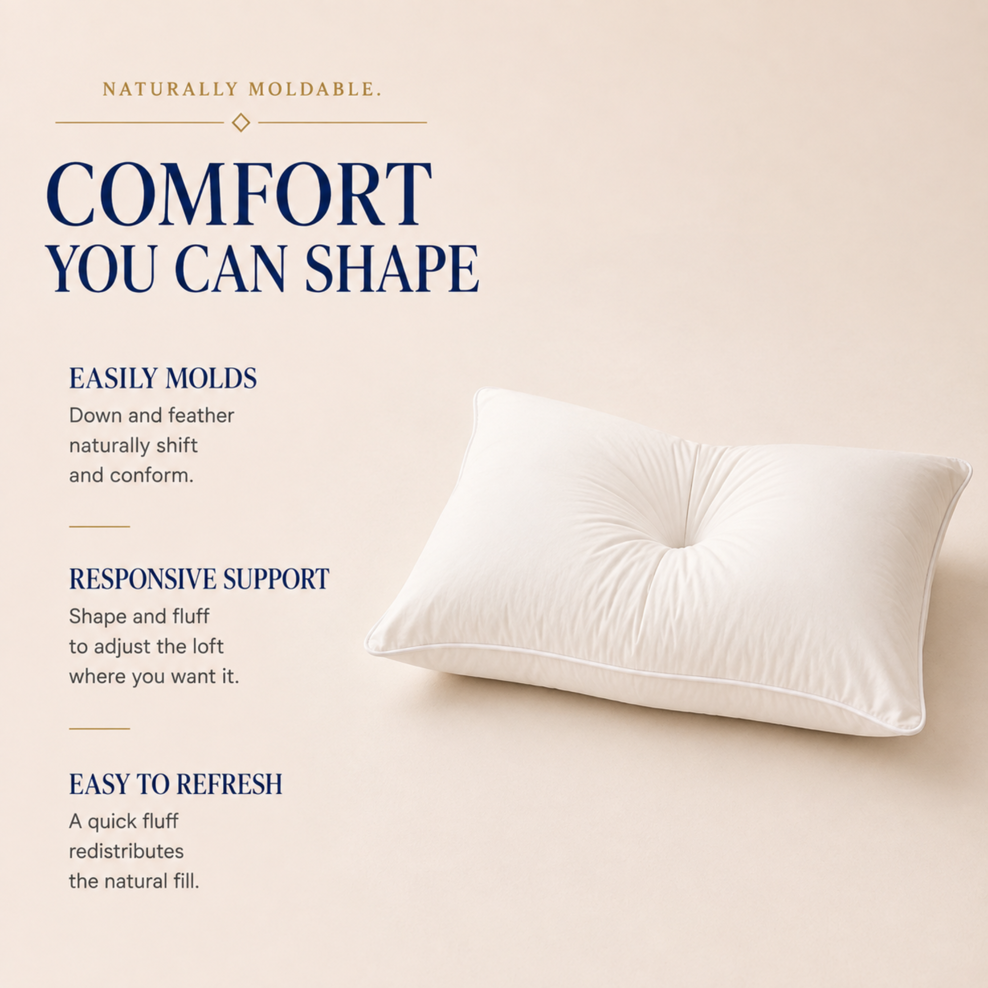 Hotel Collection 50% Down & 50% Feather Pillow