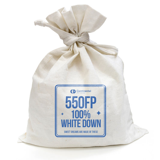 100% Bulk White Goose Down Fill Stuffing - 550 fill power - Continental Bedding