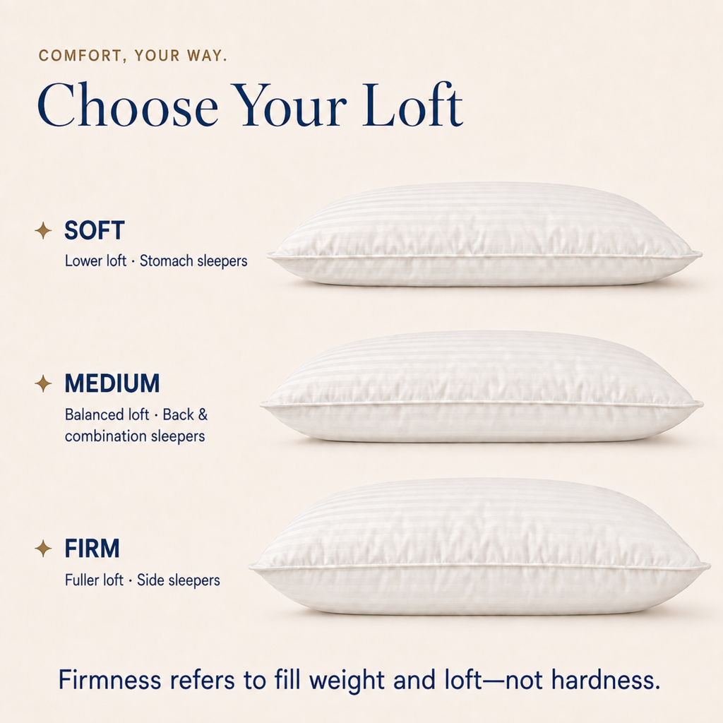 Serenity Collection 700 Fill Power Hungarian White Goose Down Pillow