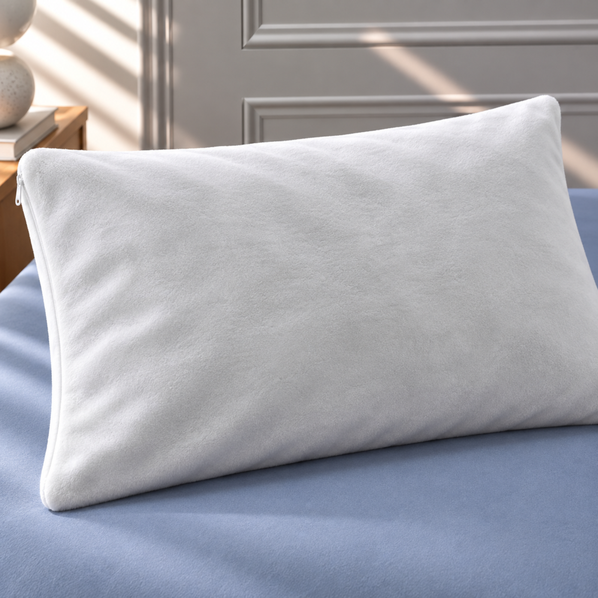 Fleece Waterproof Pillow Protector
