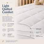 Continental Bedding Quilted Bamboo Toddler Mattress Pad