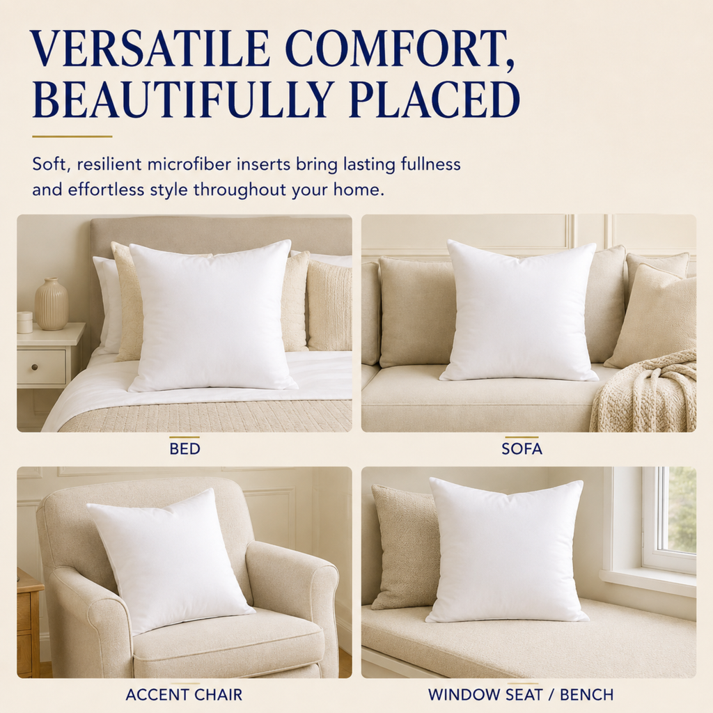Microfiber Throw Pillow Insert