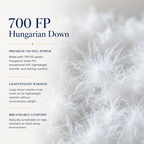 Serenity Collection 700 Fill Power Hungarian White Goose Down Comforter