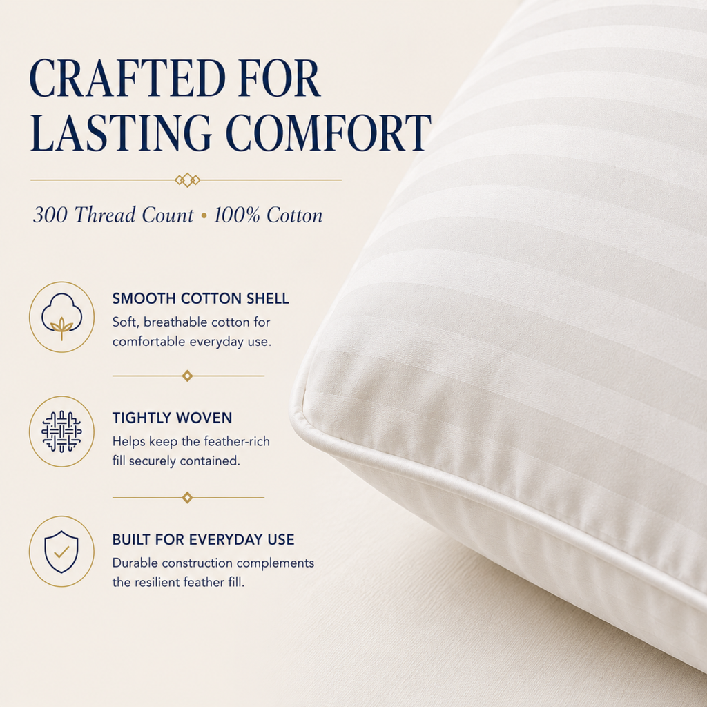 Hotel Collection 10% Down & 90% Feather Pillow