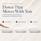 Polish Collection 800+ Fill Power Polish White Goose Down Pillow
