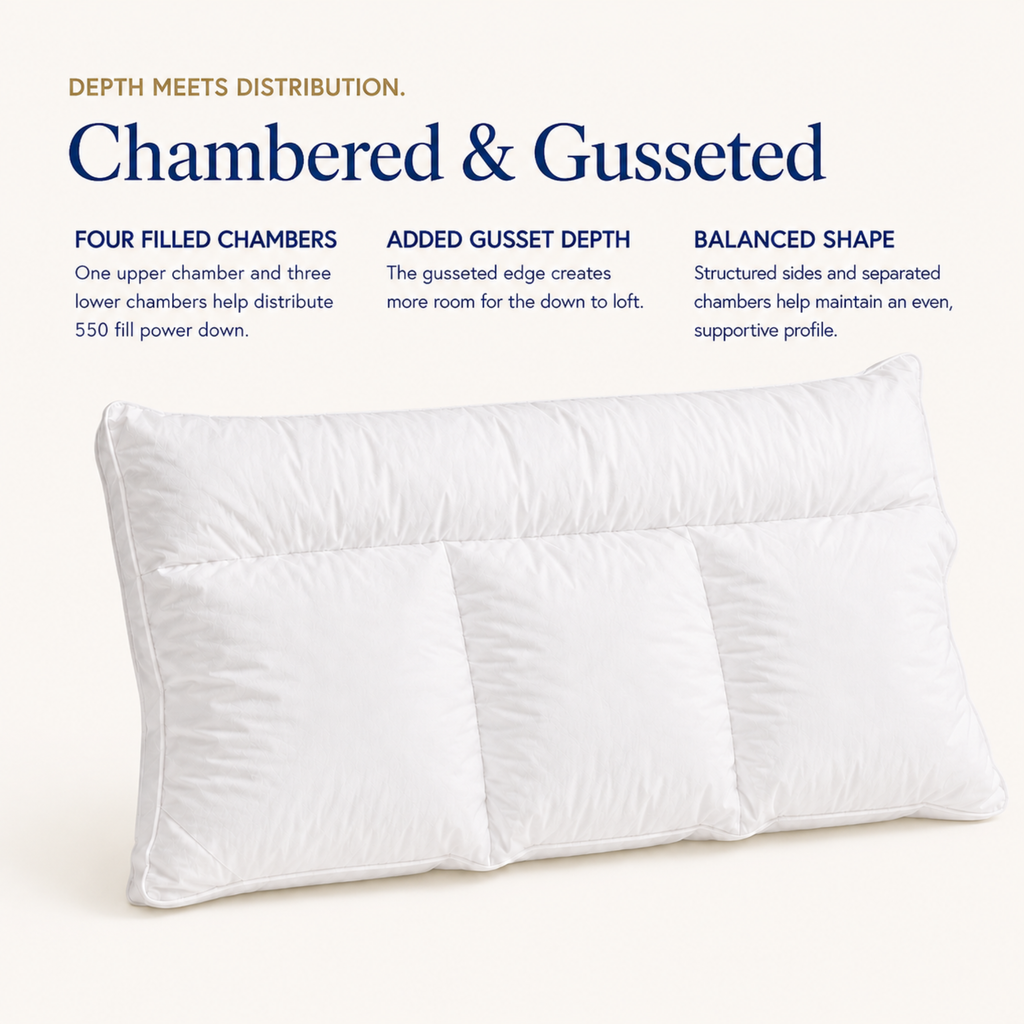 4-Chamber Down Pillow