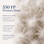 Harmony Collection 550 Fill Power White Goose Down Comforter