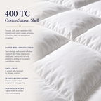 Siberian Collection 800 Fill Power White Goose Down Comforter