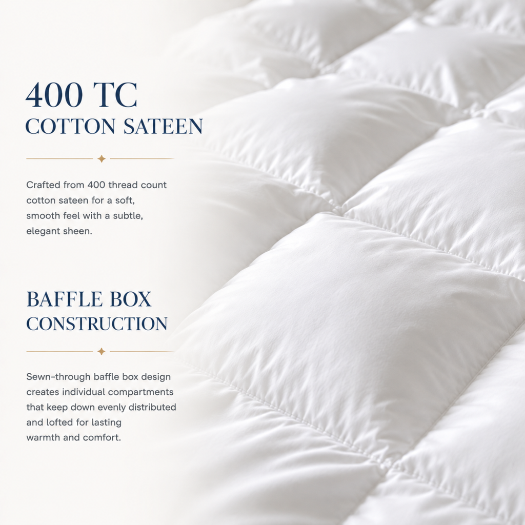 Serenity Collection 700 Fill Power Hungarian White Goose Down Comforter