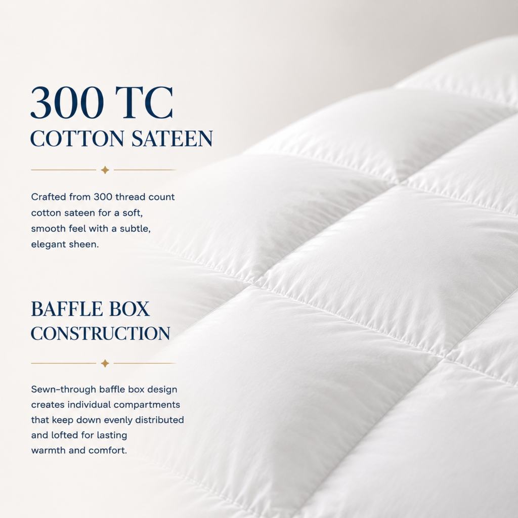 Harmony Collection 550 Fill Power White Goose Down Comforter