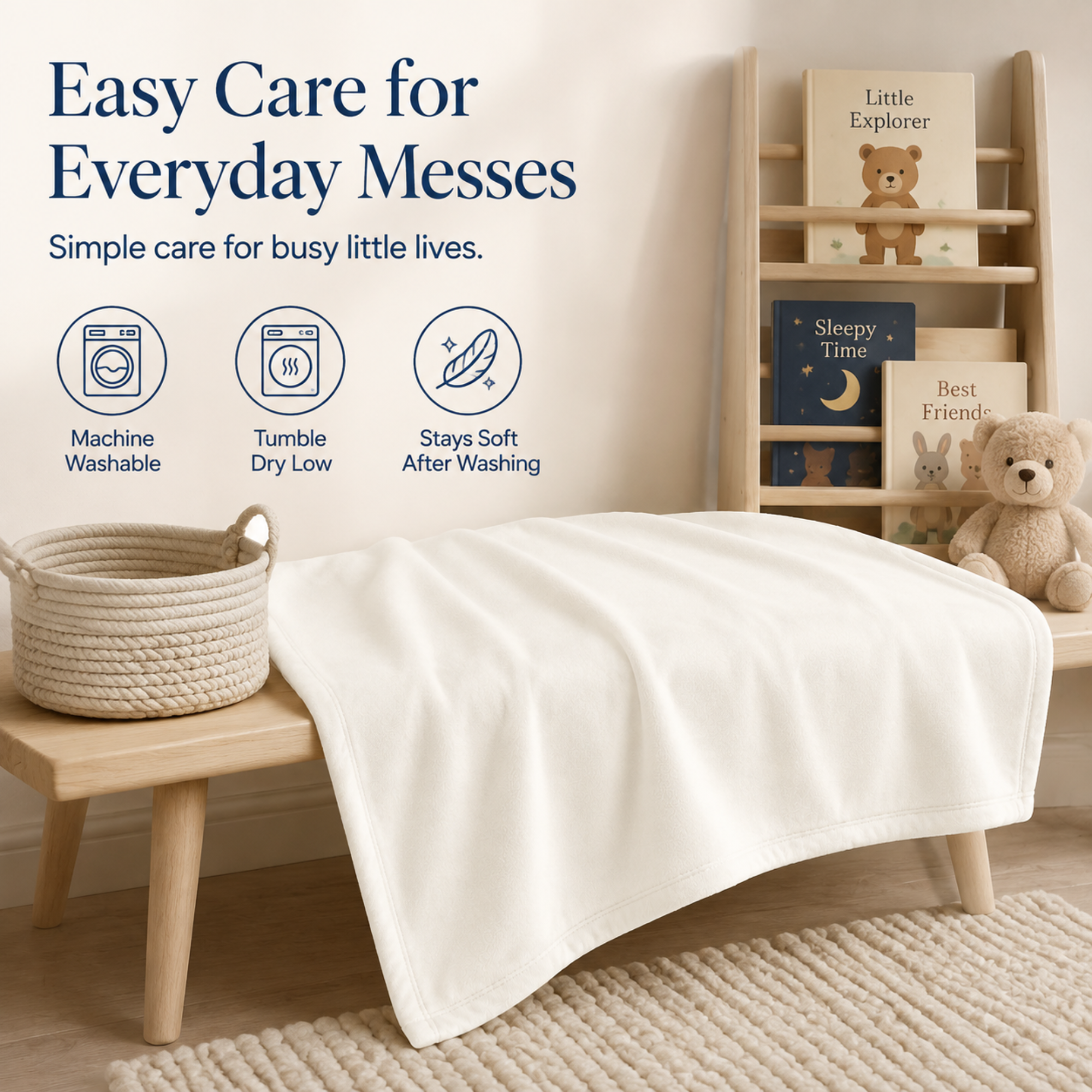 Ultra-Soft Microfleece Toddler Throw Blanket