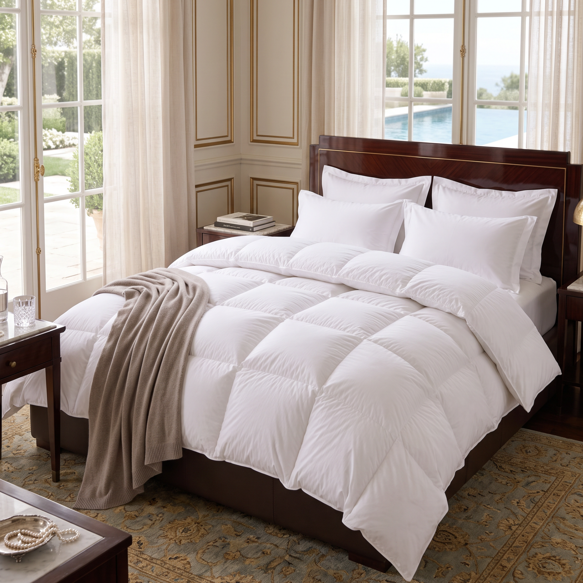 Siberian Collection 800 Fill Power White Goose Down Comforter