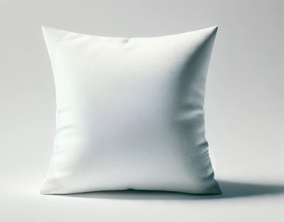 a square European pillow insert made of 100% cotton shell with a smooth finish and filled with goose down.