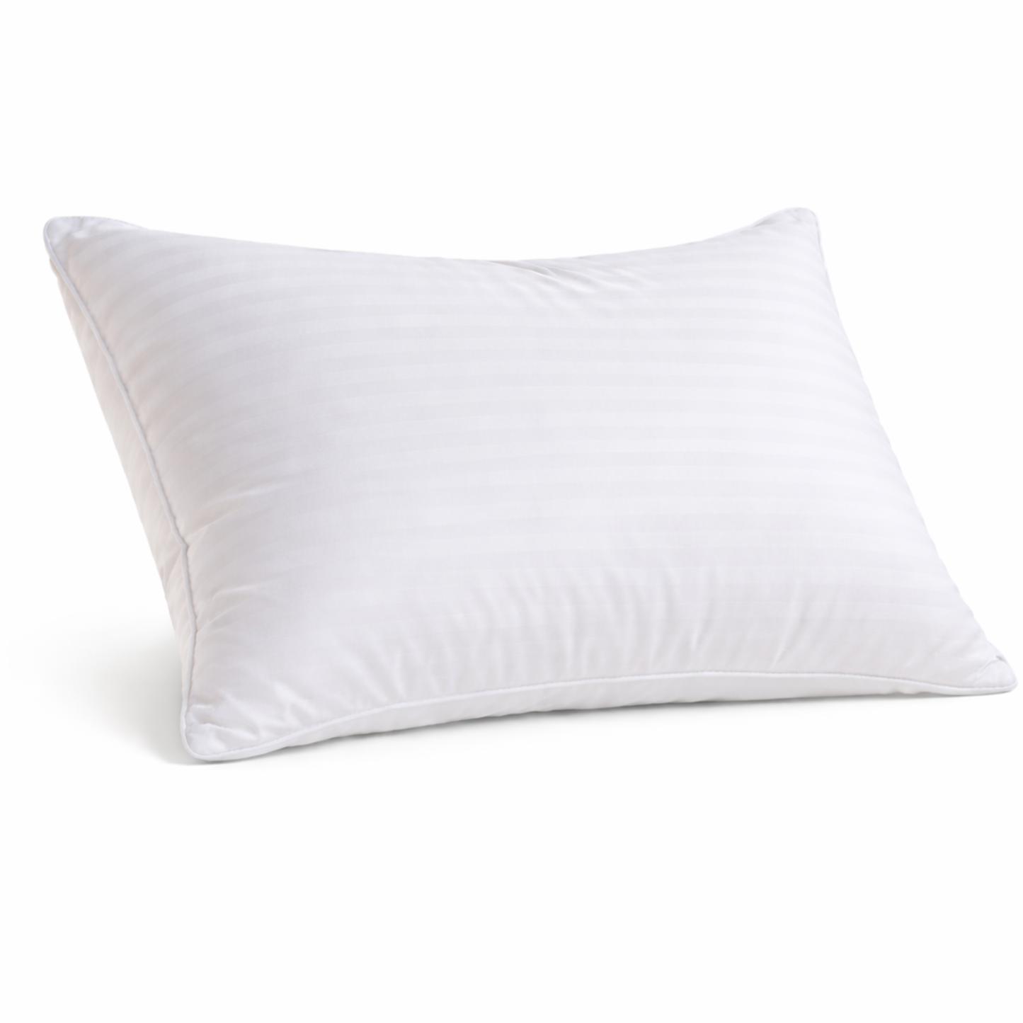 Affinity Collection | Hypoallergenic Synthetic Down Pillow 100% Cotton 300TC Damask Striped Shell