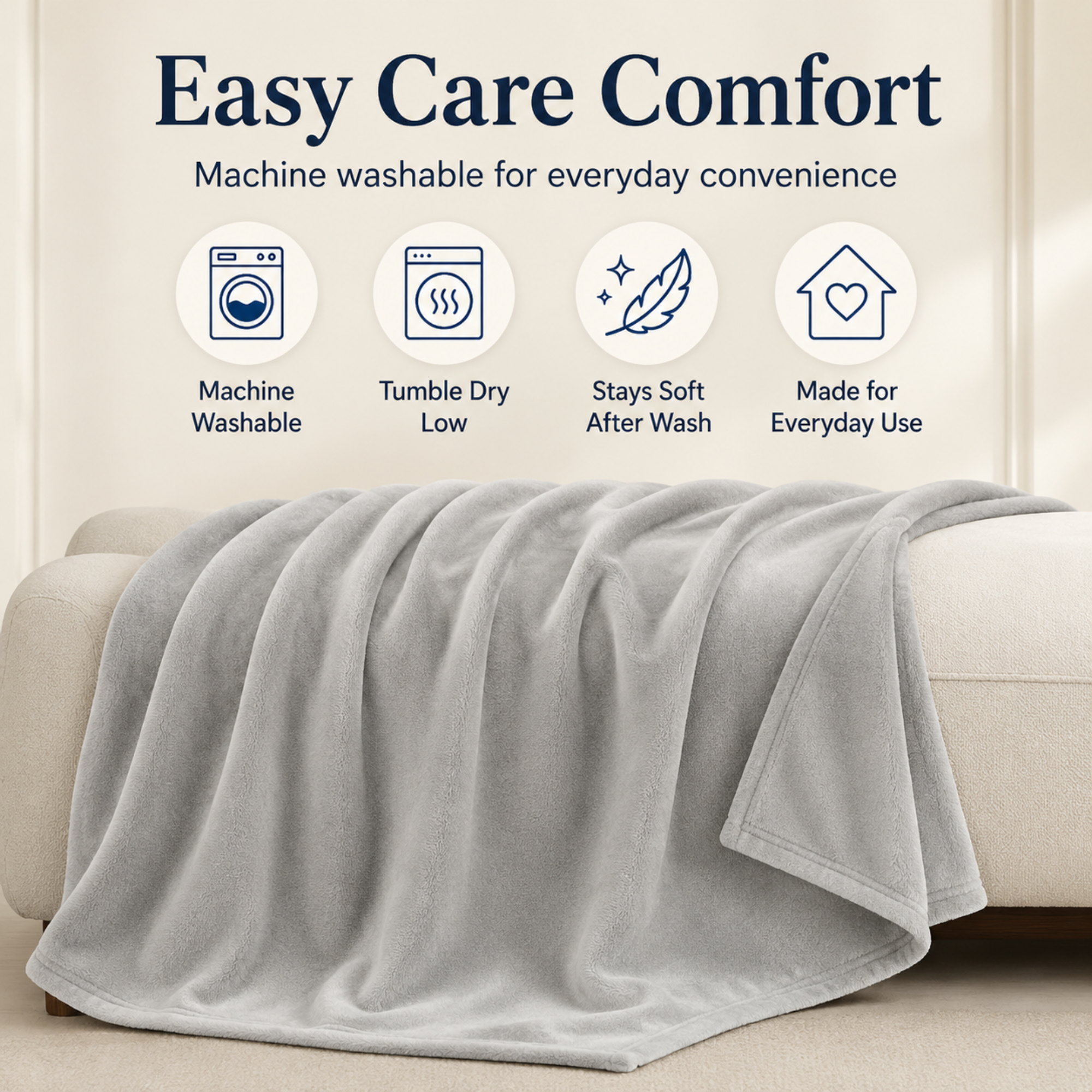 Ultra-Soft Microfleece Throw Blanket