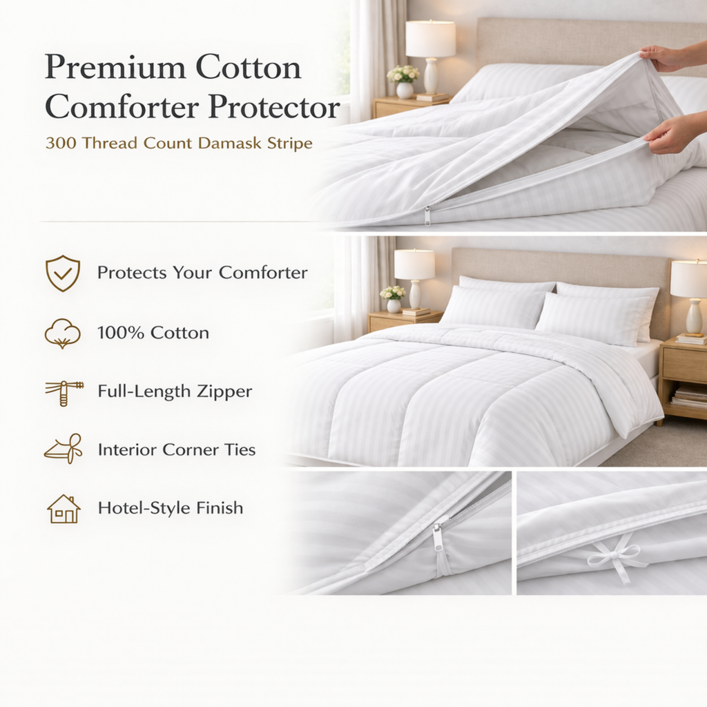 Premium Cotton Comforter Protector