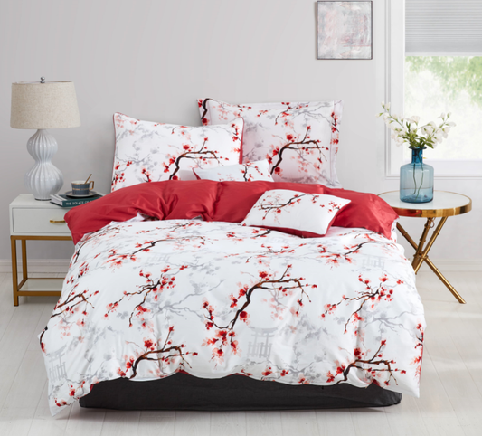 Red Blossoms Bedding