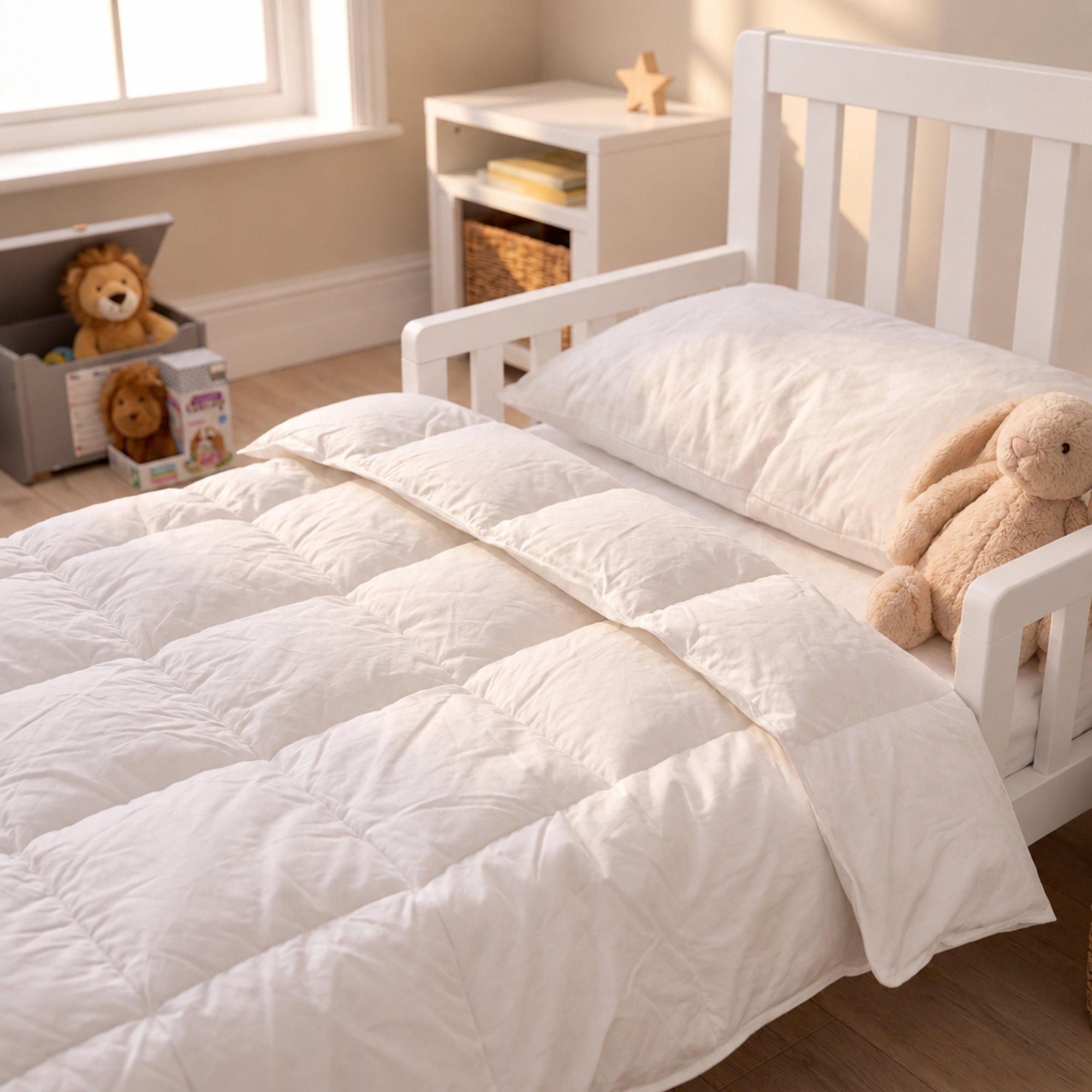 Serenity Collection Toddler White Goose Down Comforter