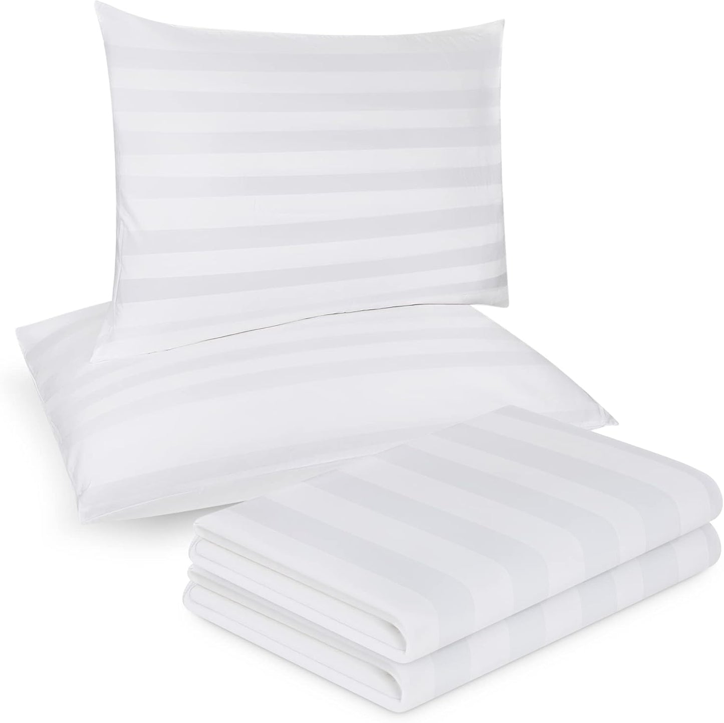 Premium 300 Thread Count 100% Cotton Zippered Pillow Protectors