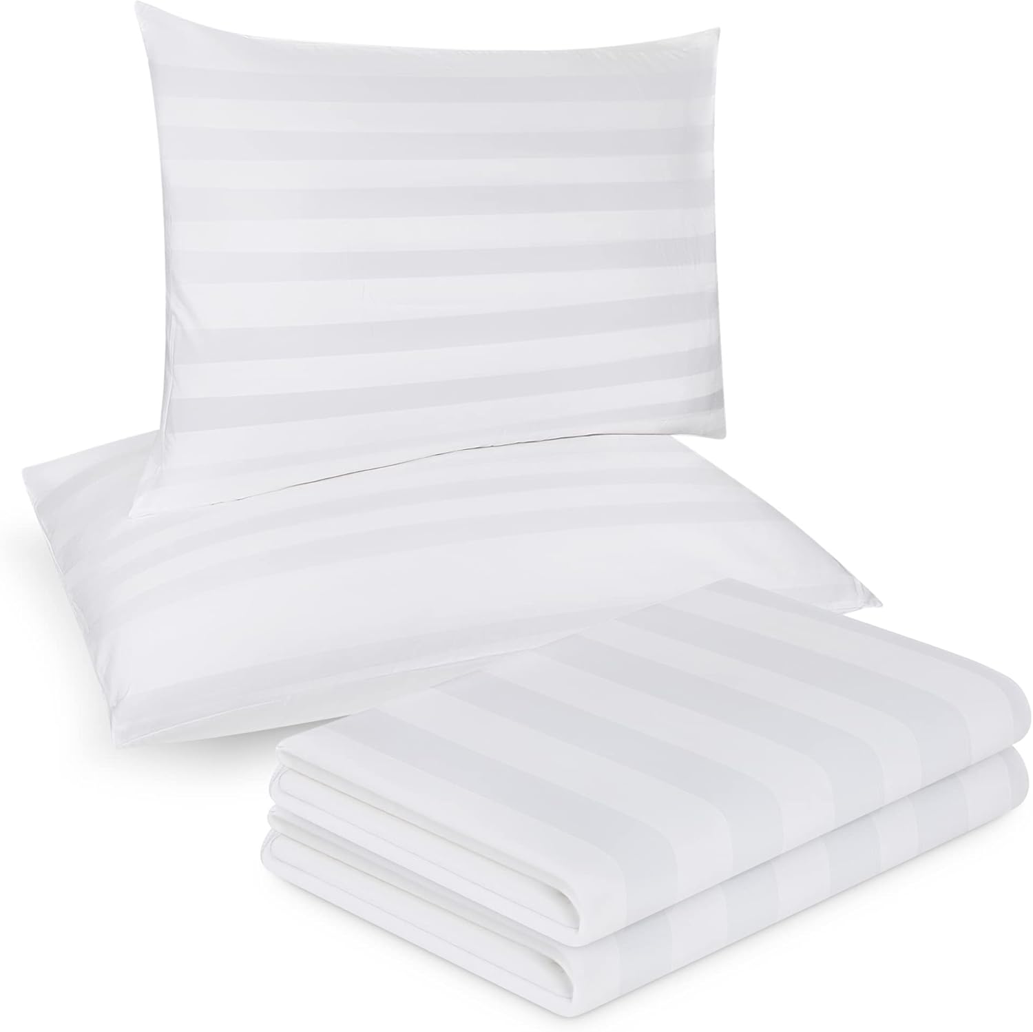 Premium 300 Thread Count 100% Cotton Zippered Pillow Protectors