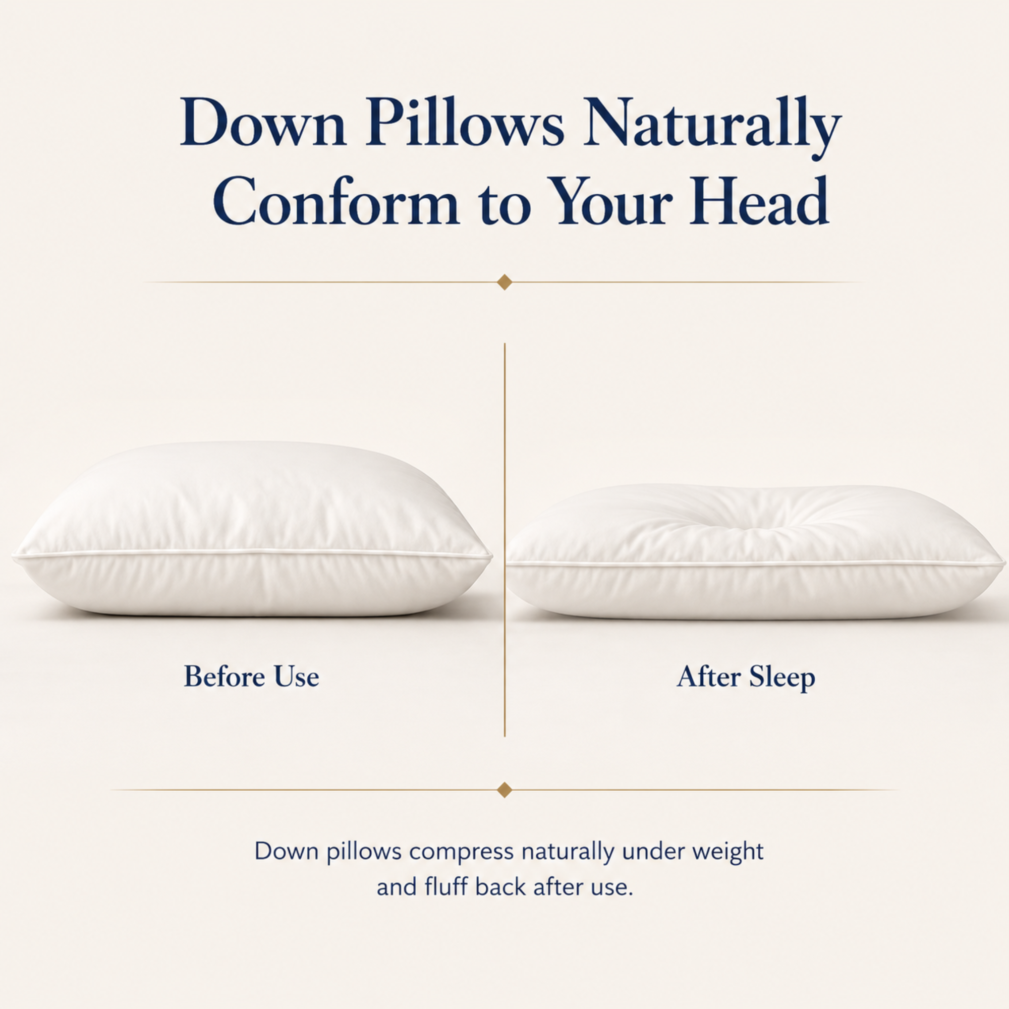 Hotel Collection Dual Core Down & Fiber Pillow