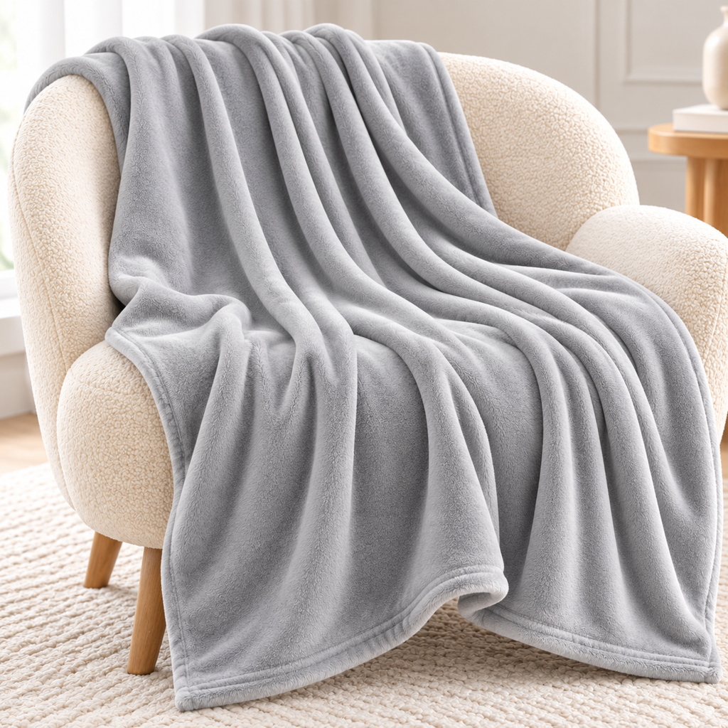 Ultra-Soft Microfleece Throw Blanket
