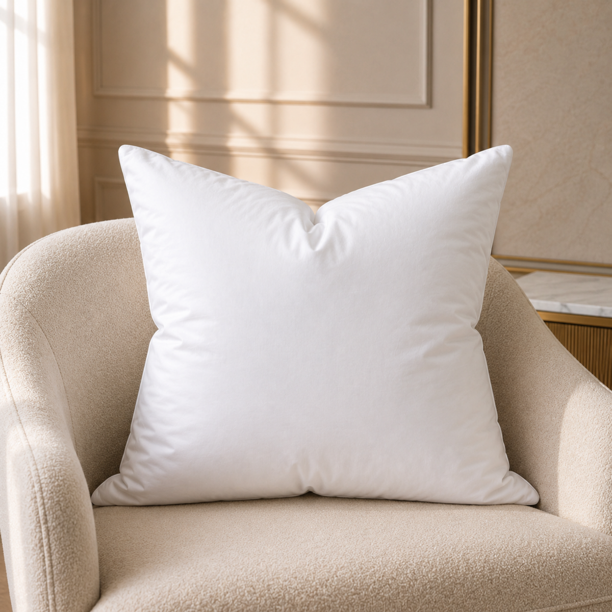Down and Feather Throw Pillow Inserts