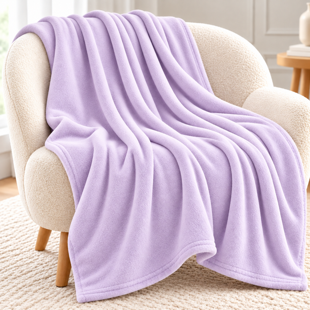 Ultra-Soft Microfleece Throw Blanket