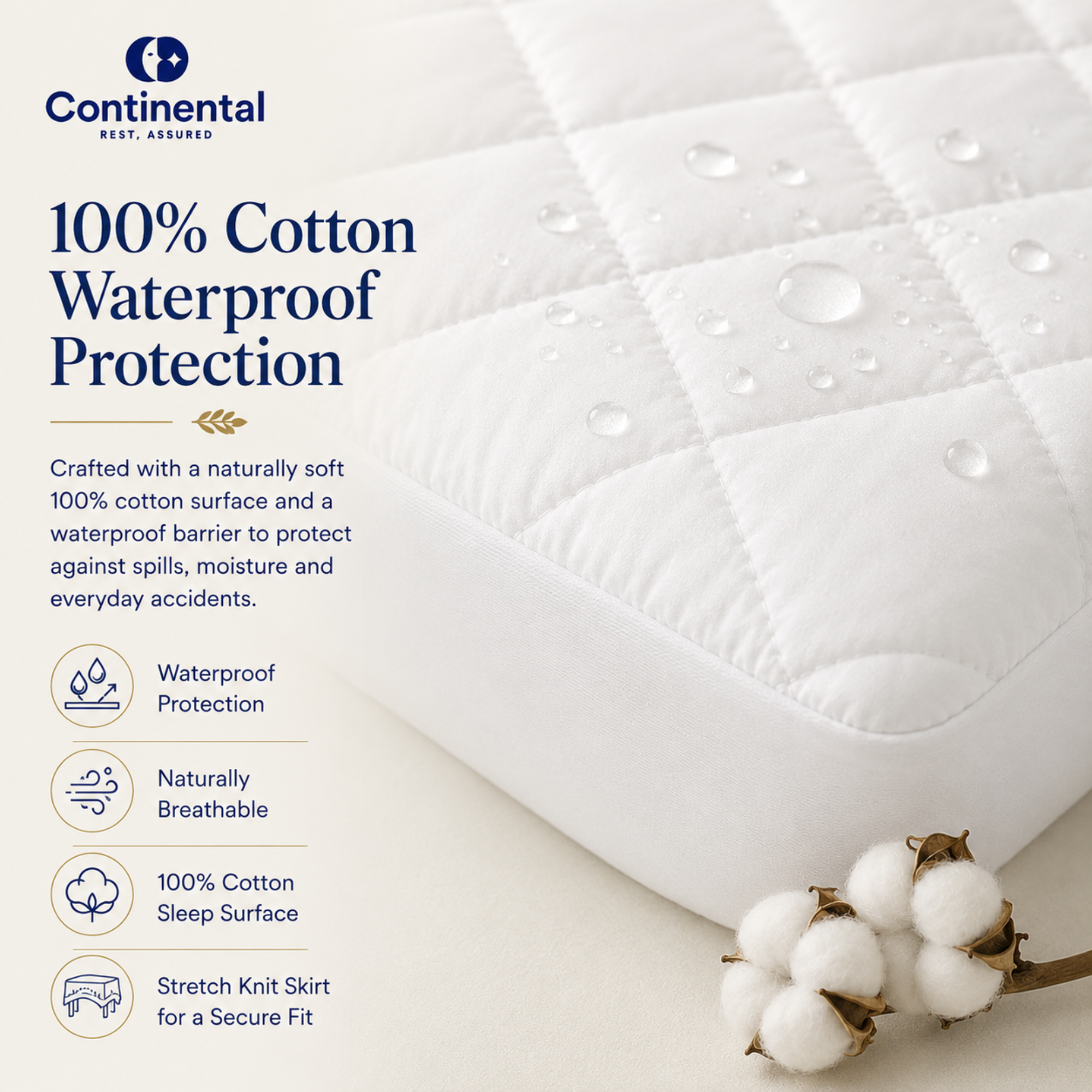 Toddler Cotton Mattress Pad