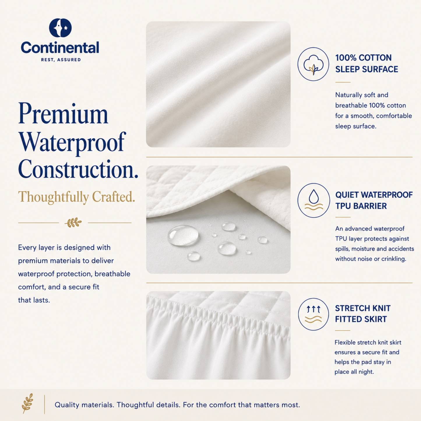 Toddler Cotton Mattress Pad